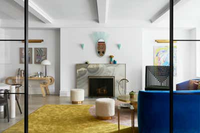  Art Deco Apartment Living Room. Park Avenue Prewar by MKCA // Michael K Chen Architecture.
