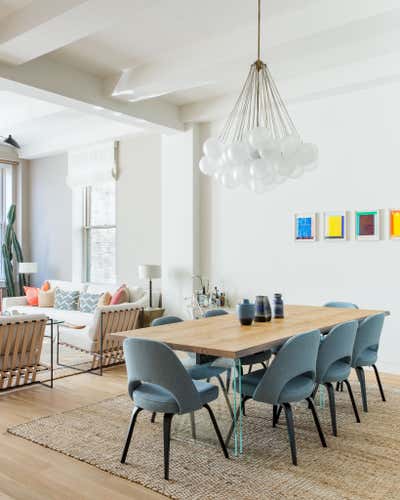  Mid-Century Modern Apartment Dining Room. Chelsea by Louisa G Roeder, LLC.