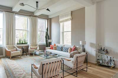  Mid-Century Modern Apartment Living Room. Chelsea by Louisa G Roeder, LLC.