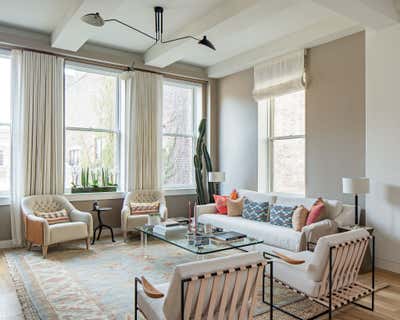 Mid-Century Modern Apartment Living Room. Chelsea by Louisa G Roeder, LLC.