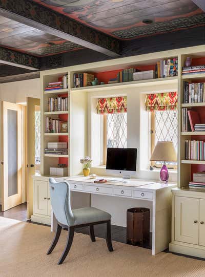  Country Family Home Office and Study. Beverly Hills Spanish Colonial by Commune Design.