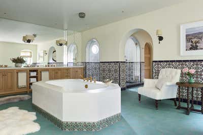  Mediterranean Family Home Bathroom. Beverly Hills Spanish Colonial by Commune Design.