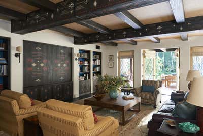  Mediterranean Family Home Living Room. Beverly Hills Spanish Colonial by Commune Design.