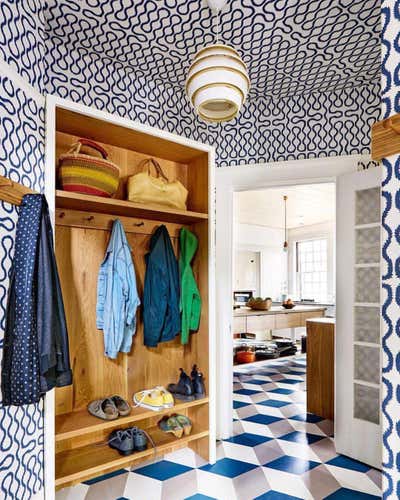 Eclectic Family Home Storage Room and Closet. Berkeley Craftsman by Commune Design.