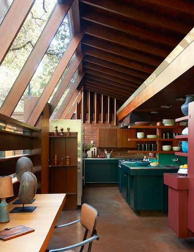  Mid-Century Modern Family Home Kitchen. Glendale Lautner by Commune Design.