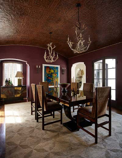  Mediterranean Family Home Dining Room. Los Feliz Spanish Colonial by Commune Design.