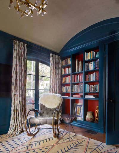Eclectic Office and Study. Los Feliz Spanish Colonial by Commune Design.