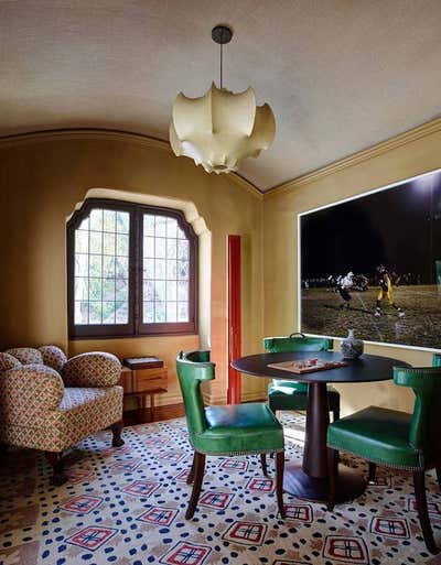  Bohemian Family Home Dining Room. Los Feliz Spanish Colonial by Commune Design.