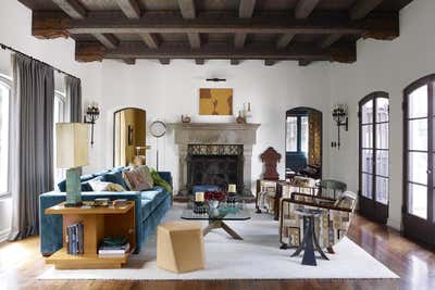  Bohemian Family Home Living Room. Los Feliz Spanish Colonial by Commune Design.
