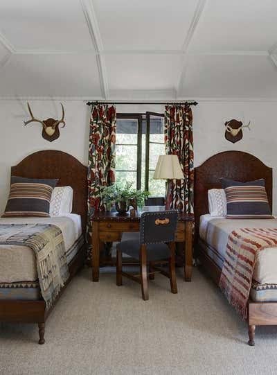  Rustic Family Home Bedroom. Los Feliz Spanish Colonial by Commune Design.