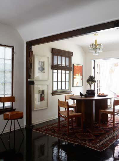 Eclectic Family Home Dining Room. Silverlake Tudor by Commune Design.