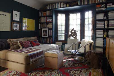 Eclectic Office and Study. Silverlake Tudor by Commune Design.