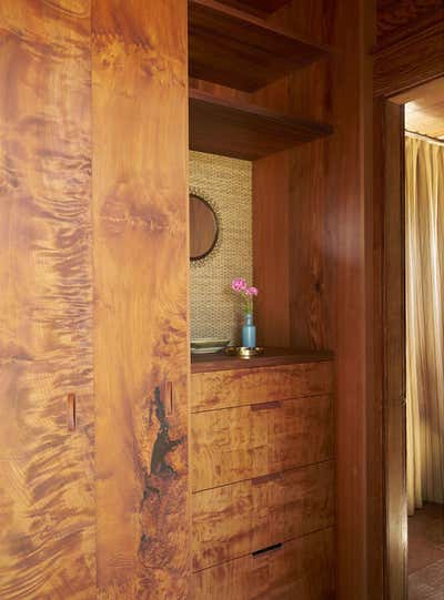 Rustic Family Home Storage Room and Closet. Marin Compound by Commune Design.