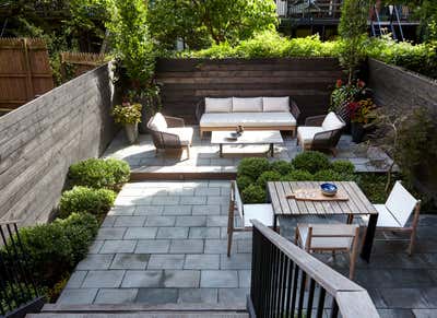  Contemporary Family Home Patio and Deck. Historic Townhouse by Damon Liss Design.