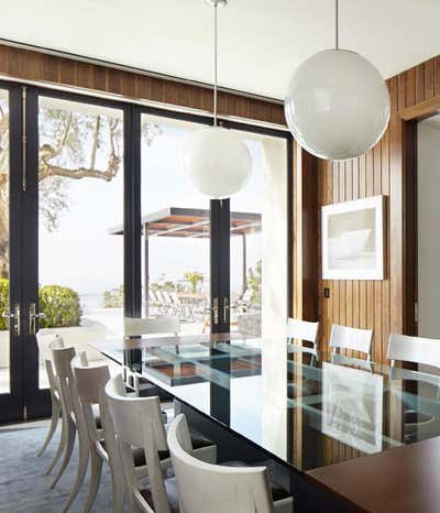  Mid-Century Modern Family Home Dining Room. Los Angeles Residence by Dan Fink Studio.