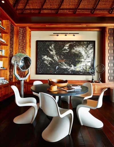  Eclectic Beach House Dining Room. Maui Residence by Dan Fink Studio.