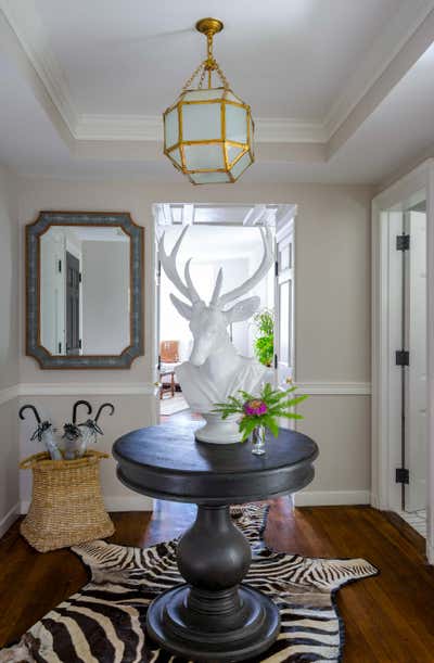  Eclectic Regency Family Home Entry and Hall. Beacon Hill by Liz Caan & Co..