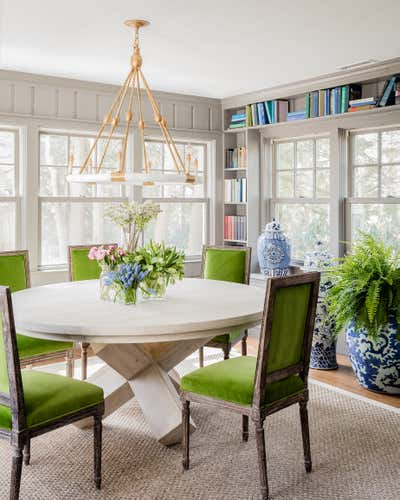  Regency Family Home Dining Room. Cushing Road by Liz Caan & Co..