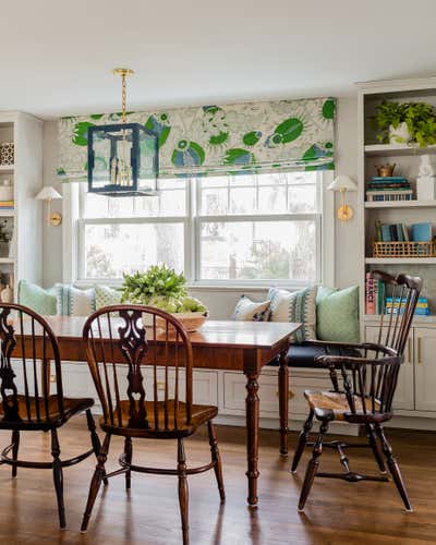  English Country Family Home Dining Room. Cushing Road by Liz Caan & Co..