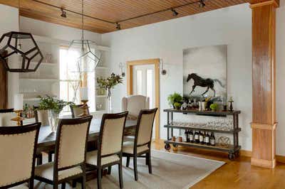  Farmhouse Family Home Dining Room. The Barn by Liz Caan & Co..