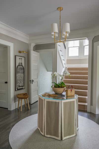  Transitional Family Home Entry and Hall. The Lake House by Liz Caan & Co..
