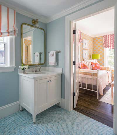  Transitional Family Home Bathroom. The Lake House by Liz Caan & Co..