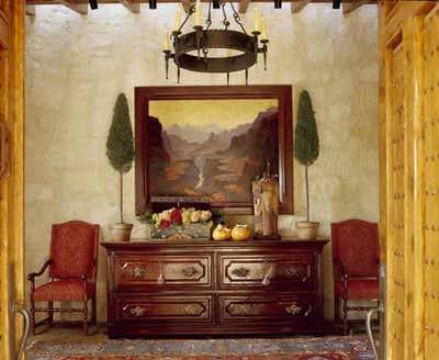  Western Entry and Hall. Ranch by Corley Design Associates.
