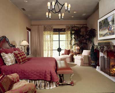  Western Bedroom. Ranch by Corley Design Associates.