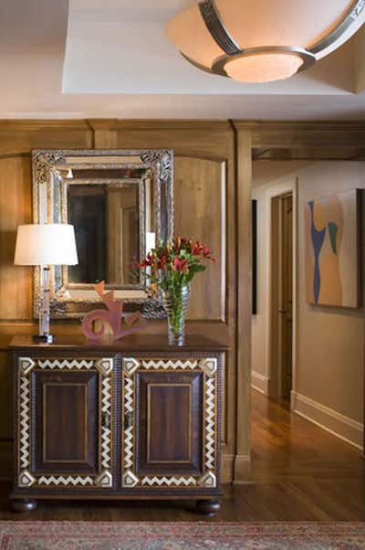  Transitional Apartment Entry and Hall. Transitional Apartment by Corley Design Associates.