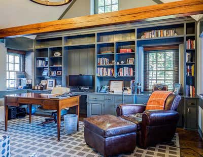 Eclectic Office and Study. Drakes Corner by Glen Fries Associates.