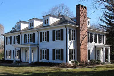  Traditional Family Home Exterior. Lawrenceville by Glen Fries Associates.