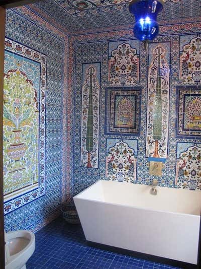  Moroccan Mediterranean Bathroom. Lawrenceville by Glen Fries Associates.