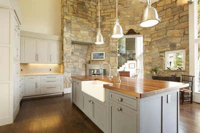  Rustic Family Home Kitchen. Rolling Hill by Glen Fries Associates.
