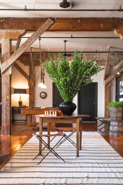  Rustic Entry and Hall. Art District Loft by Hammer and Spear.