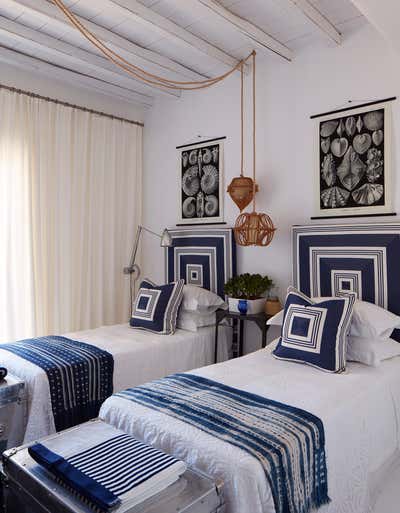  Coastal Beach House Bedroom. Mykonos Retreat by Hubert Zandberg Interiors.