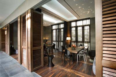 Contemporary Hotel Dining Room. Banyan Tree Spa Club by SEL Interior Design.