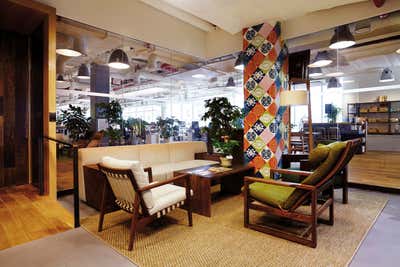 Eclectic Workspace. Facebook Office by SEL Interior Design.