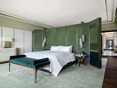  Mid-Century Modern Hotel Bedroom. Le Meridien by SEL Interior Design.