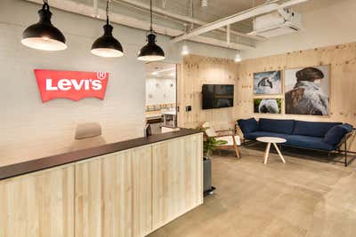 Scandinavian Office Lobby and Reception. Levis Office by SEL Interior Design.