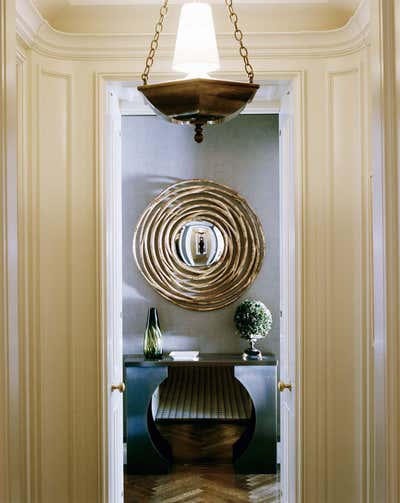  Transitional Apartment Entry and Hall. 5th Avenue Art Collectors  by Stephen Sills Associates.
