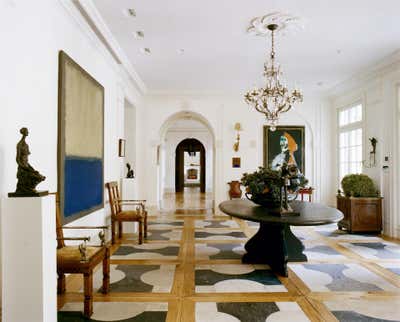  Traditional Family Home Entry and Hall. Northshore Estate by Stephen Sills Associates.