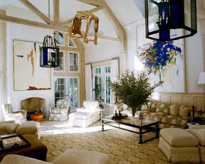  Traditional Family Home Living Room. Northshore Estate by Stephen Sills Associates.