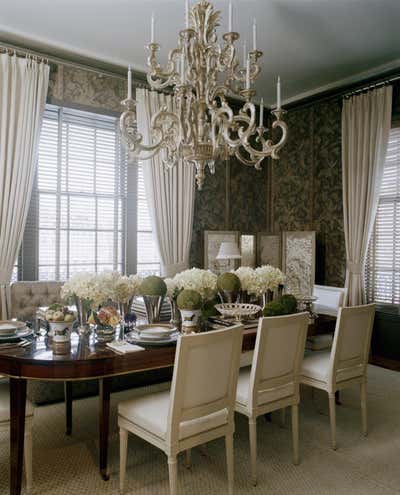  Traditional Apartment Dining Room. 5th Avenue Triplex by Stephen Sills Associates.