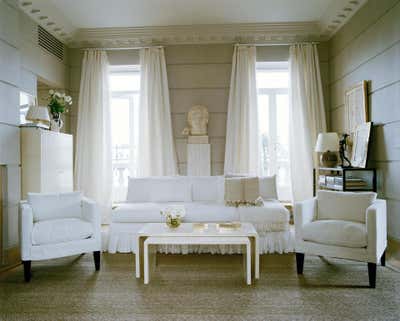  Coastal Apartment Living Room. 5th Avenue Triplex by Stephen Sills Associates.