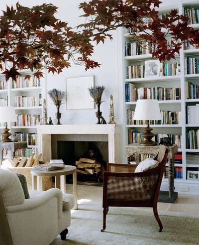  English Country Living Room. Southport Waterfront by Stephen Sills Associates.