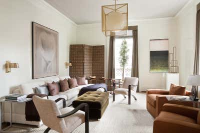  Transitional Apartment Living Room. Apthorp Two Bedroom Apartment by Stephen Sills Associates.