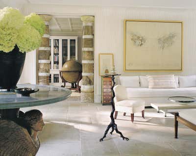  English Country Family Home Living Room. Bedford Home by Stephen Sills Associates.