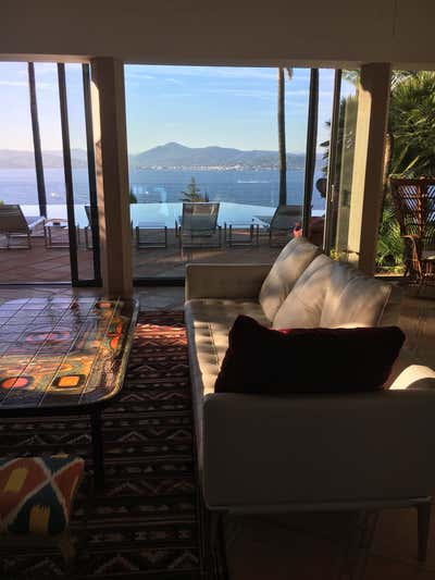  Modern Beach House Living Room. Private villa St Tropez  by Amar Studio.