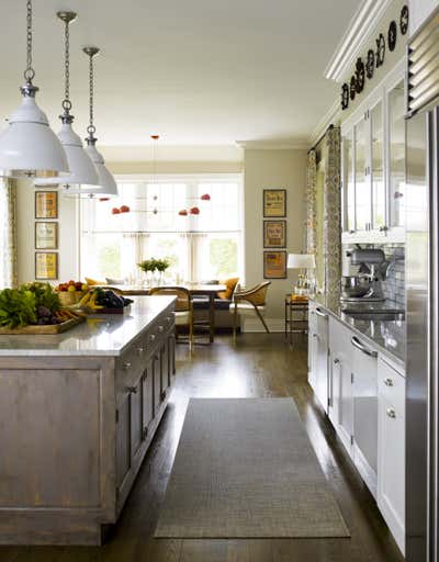 Eclectic Beach House Kitchen. Sagaponack by Mendelson Group.