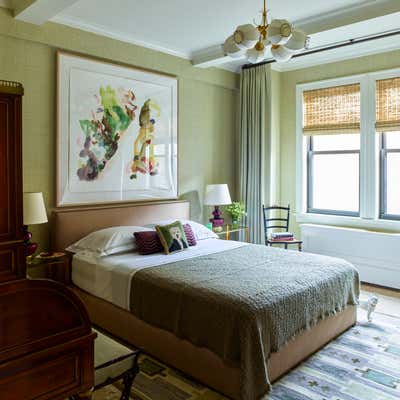  Eclectic Apartment Bedroom. Brooklyn Pre-War by Mendelson Group.